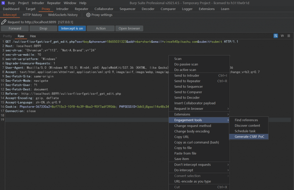 Pikachu 靶场通关笔记(15) — CSRF (GET 型）