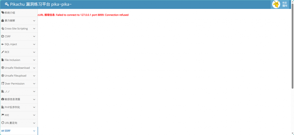 Pikachu 靶场通关笔记（44）— SSRF 漏洞 (curl 篇)
